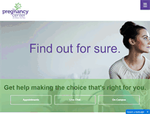 Tablet Screenshot of pregnancycenter.org